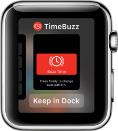 Put TimeBuzz in the Dock