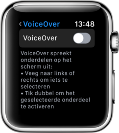 VoiceOver uitzetten